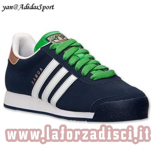 Originals Samoa Casuale Scarpe Blu Bianco Adidas Uomo Verde 5053668